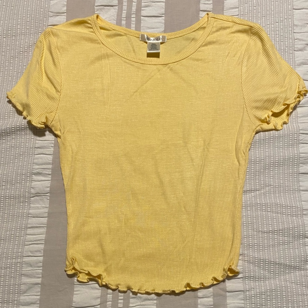 Yellow Crop Top